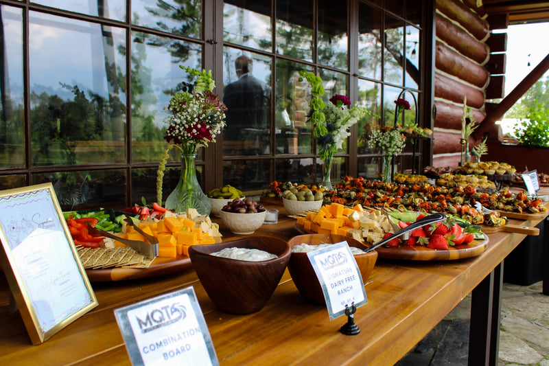 serving food at an event