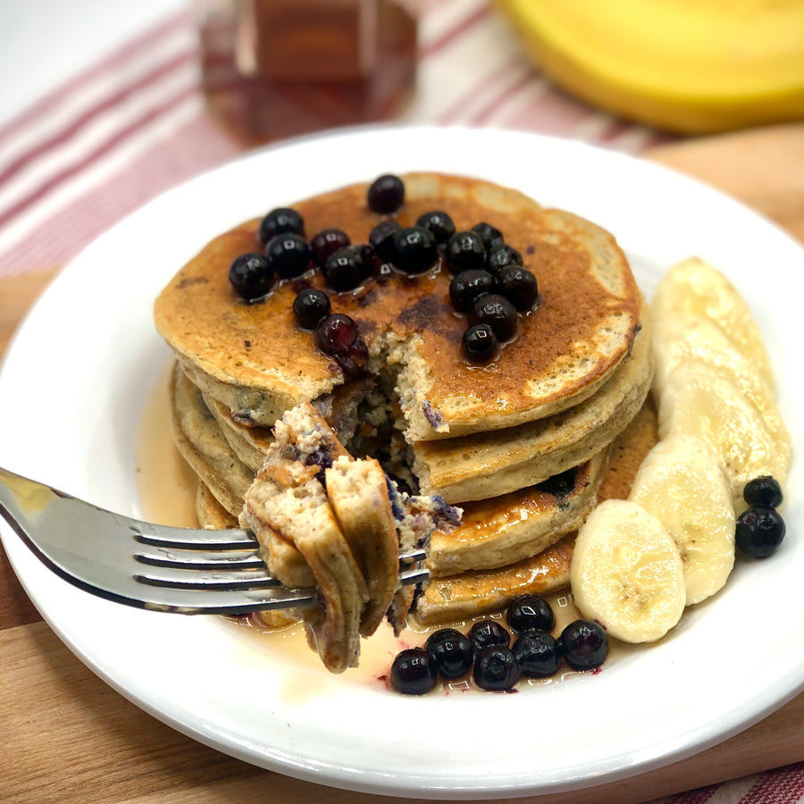 Blueberry Almond Protein Pancake