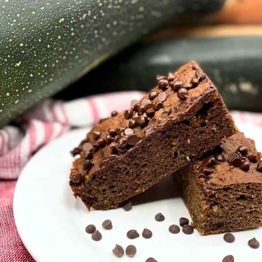 Chocolate Zucchini Protein Muffin