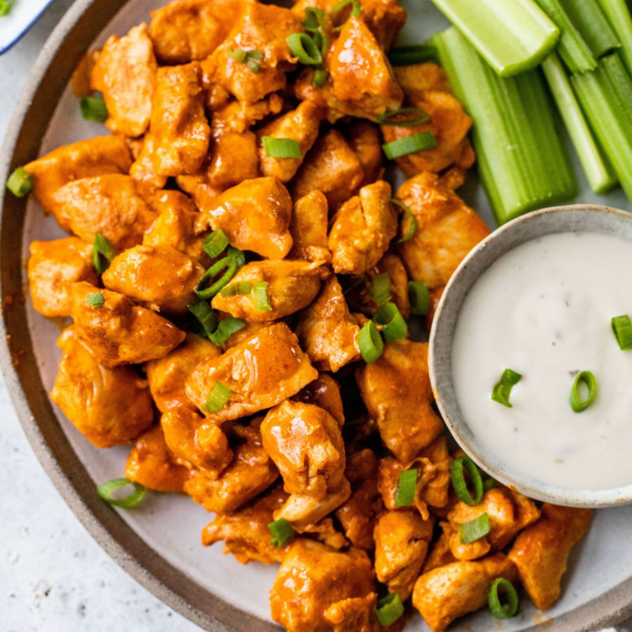 Lean Meal - Buffalo Chicken Bites with Celery and Ranch