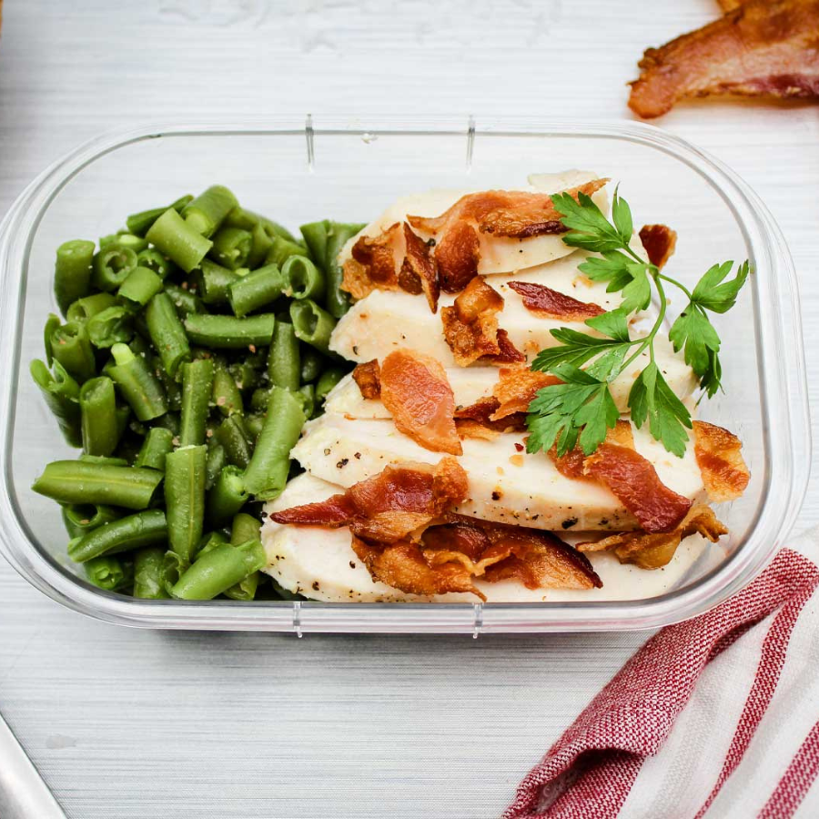 Lean Meal - Jamaican Bacon Chicken with Coconut Green Beans