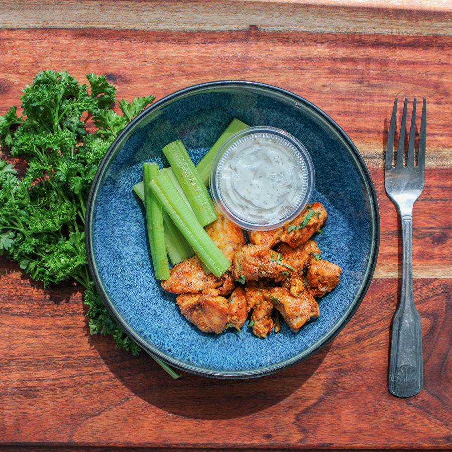 Lean Meal - Buffalo Chicken Bites with Celery and Ranch