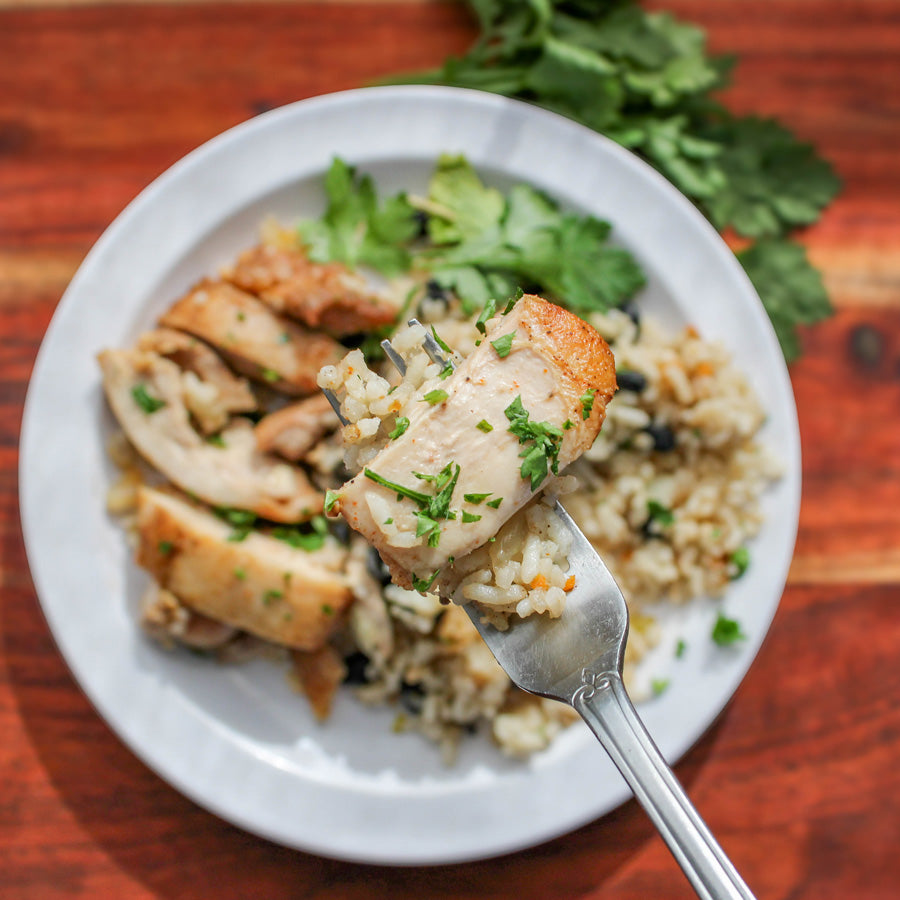 Chicken Thighs & Cajun Fried Rice