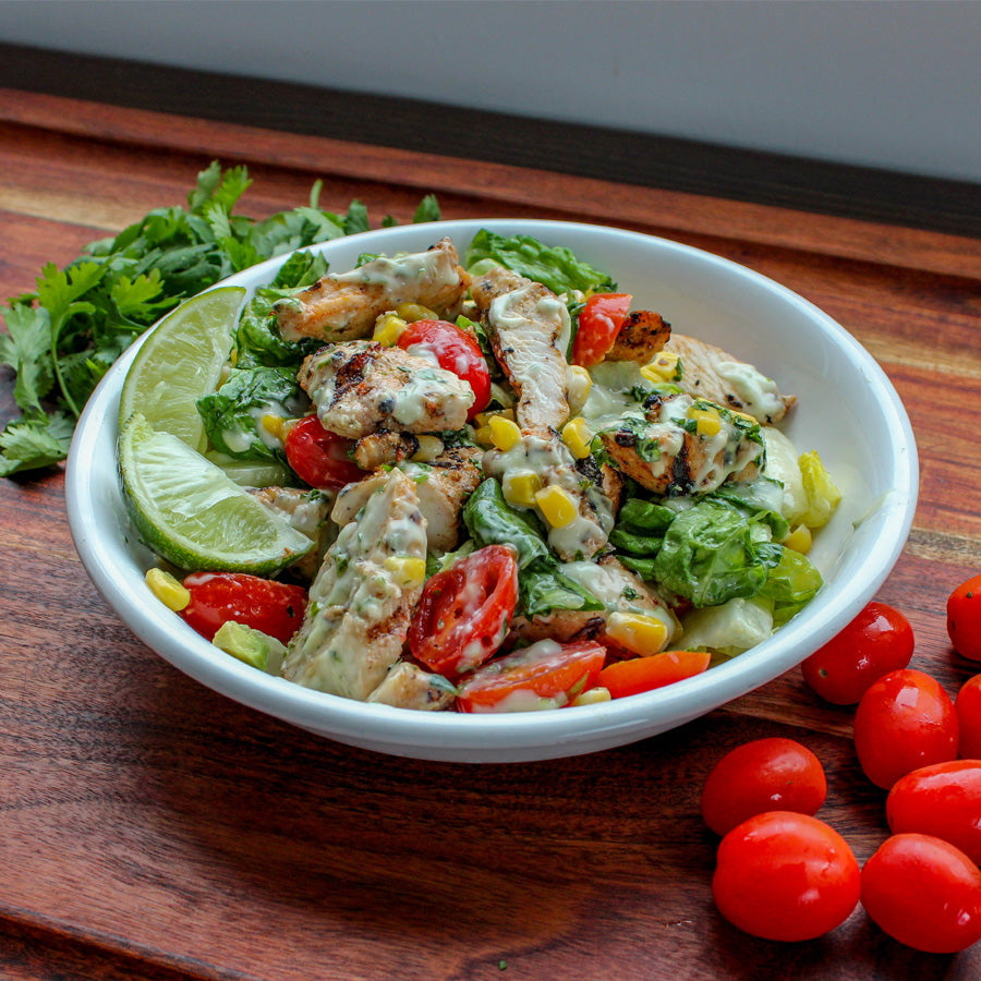Grilled Corn & Chicken Salad