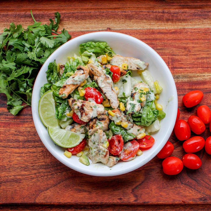 Grilled Corn & Chicken Salad
