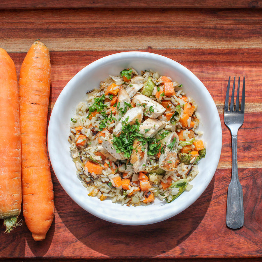 Harvest Salad w/ Chicken & Maple-Sage Vinaigrette