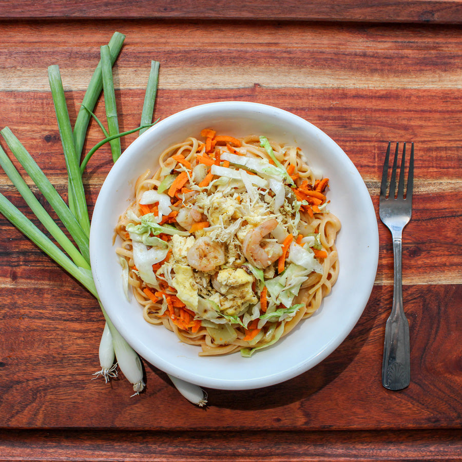 High Protein Pad Thai with Chicken, Shrimp & Peanuts