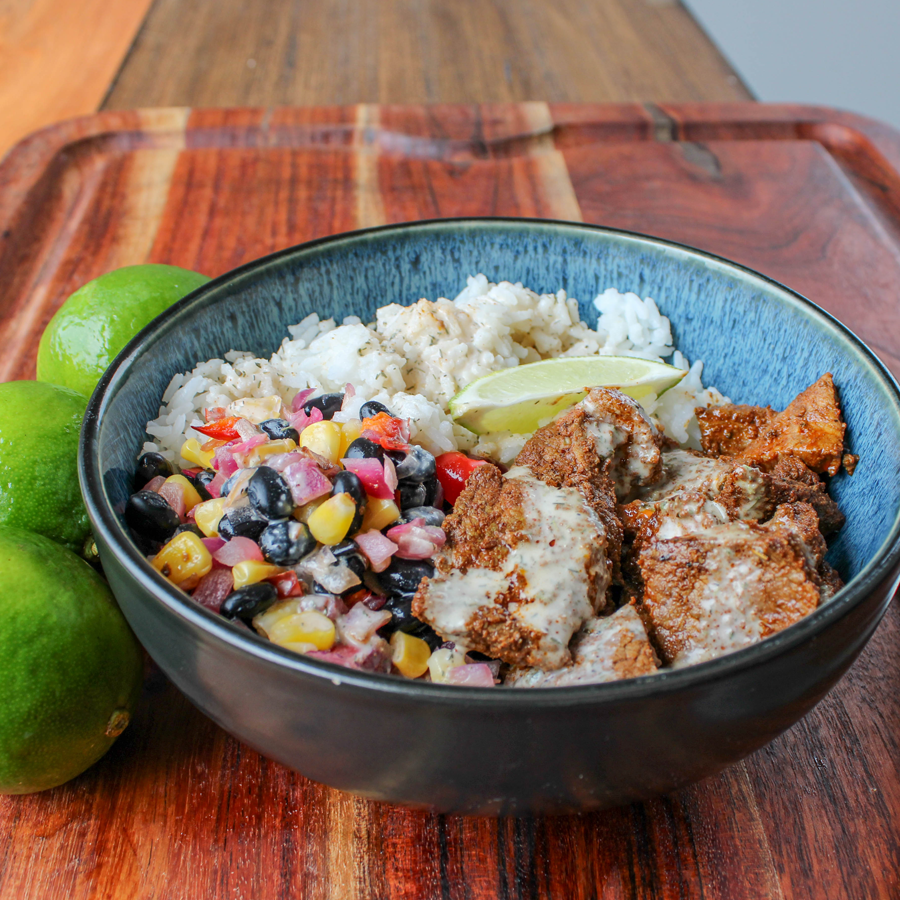 Steak Burrito Bowl With Chipotle Ranch